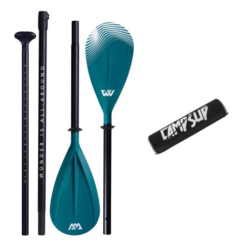 Zestaw: wiosło kajakowe Aqua Marina Dual Tech + bojka