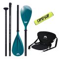 Zestaw: wiosło kajakowe Aqua Marina Dual Tech + siedzisko + bojka