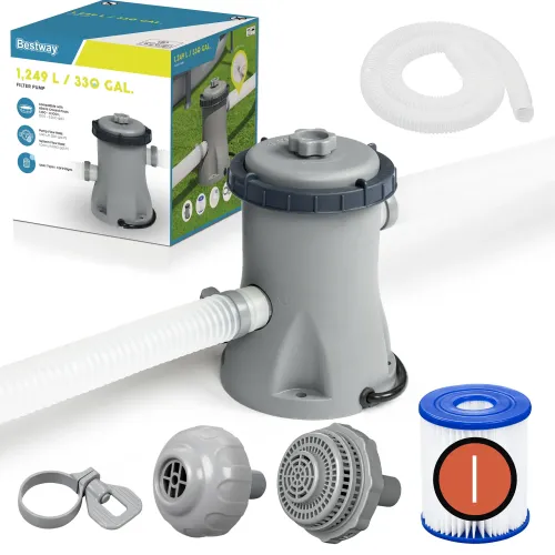 Pompa do basenu 1249l/h, do basenów 1100-8300l, filtr 58093