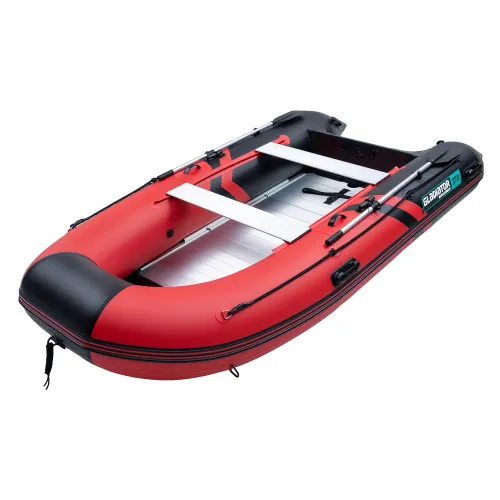 Łódź, ponton pompowany Gladiator Light B370AL Red Black podłoga aluminiowa