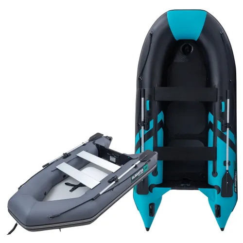 Łódź, ponton pompowany Gladiator Light AK280AD Teal Black podłoga AirDeck