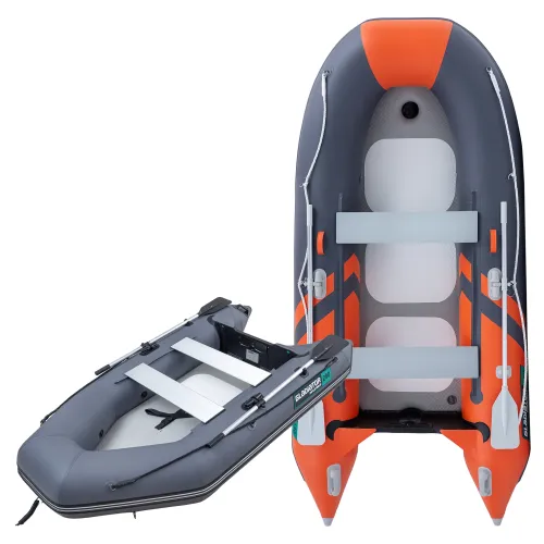 Łódź, ponton pompowany Gladiator Light AK280AD Orange Dark gray podłoga AirDeck