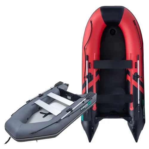 Łódź, ponton pompowany Gladiator Light AK280AD Red Black podłoga AirDeck