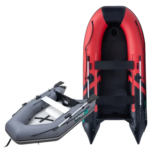 Łódź, ponton pompowany Gladiator Light AK240AD Red Black podłoga AirDeck