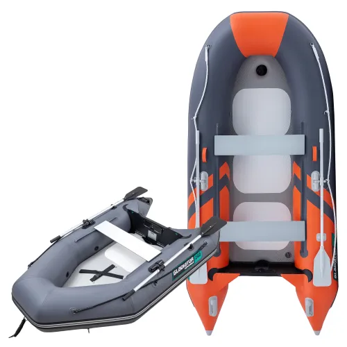 Łódź, ponton pompowany Gladiator Light AK240AD Orange Dark gray podłoga AirDeck