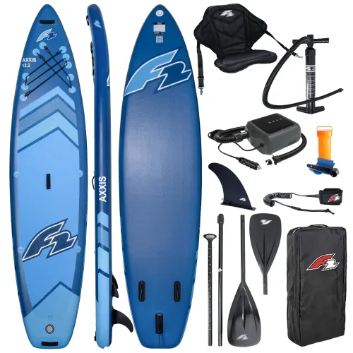 Deska SUP F2 Axxis 12'2" Navy Blue Combo + pompka elektryczna PBG 6