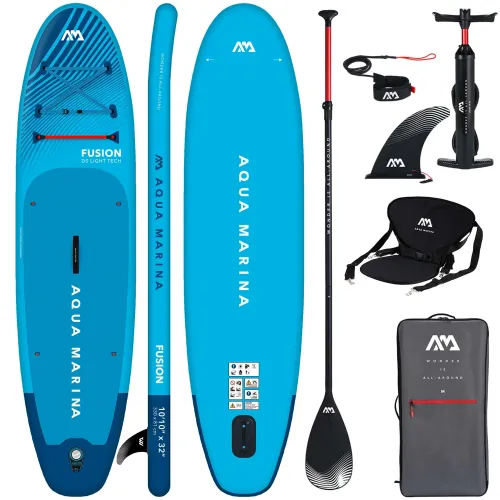 Deska SUP Aqua Marina Fusion 10'10" BT-23FUPB niebieska z siedziskiem kajakowym