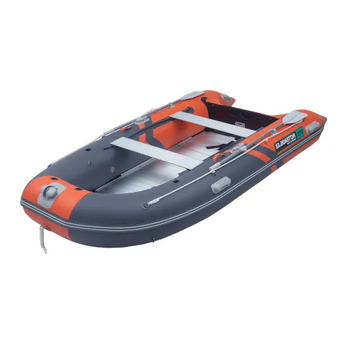 Łódź, ponton pompowany Gladiator Action C370AL Orange Dark gray podłoga aluminiowa