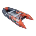 Łódź, ponton pompowany Gladiator Action C370AL Orange Dark gray podłoga aluminiowa