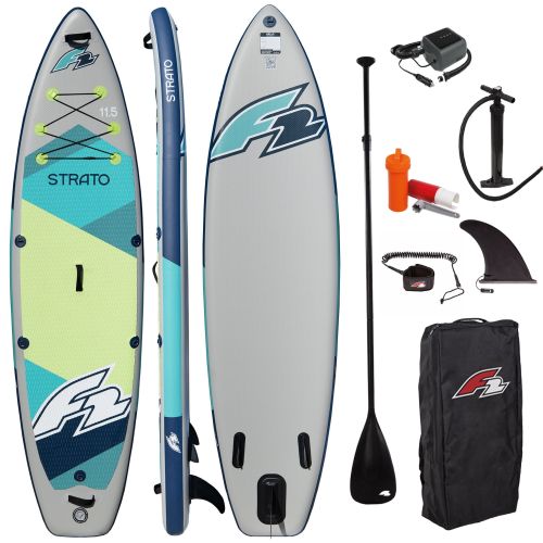Deska SUP F2 Strato 11'5" Green + Pompka elektryczna