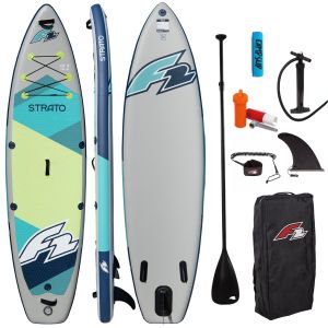Deska SUP F2 Strato 12'2" Green + bojka na wiosło