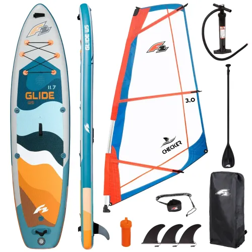 Deska F2 Glide Petrol WS 11'7" z pędnikiem i stopą