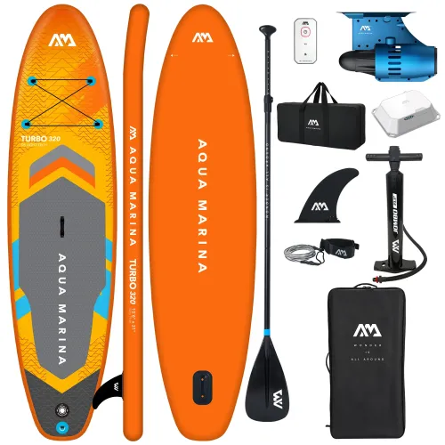 Deska SUP Aqua Marina Go Turbo 320 cm 10'6" z silnikiem elektrycznym