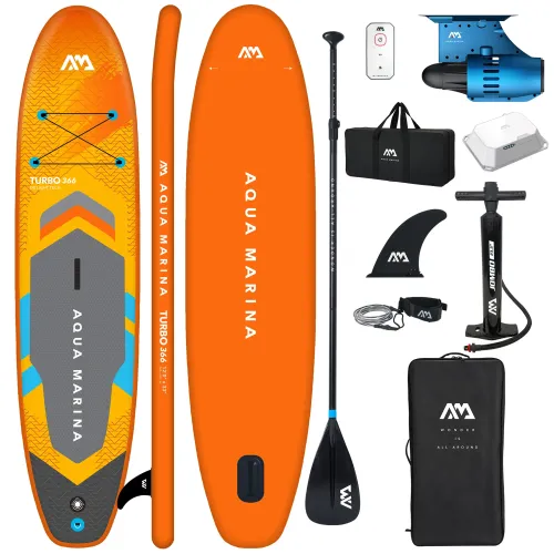 Deska SUP Aqua MArina Go Turbo 366 cm 12'0" z silnikiem elektrycznym