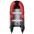 Łódź, ponton pompowany Gladiator Active C420AL Red Black podłoga aluminiowa