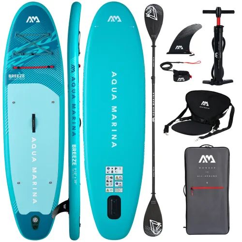 Deska SUP Aqua Marina Breeze 9'10" z wiosłem i siedziskiem kajakowym