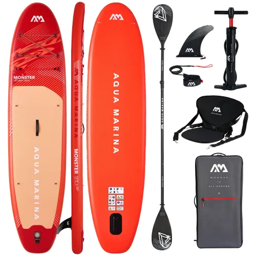 Deska SUP Aqua Marina Monster 12'0" z wiosłem i siedziskiem kajakowym 2026