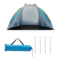 Namiot plażowy z podłogą NILS Camp - niebieski NC8030