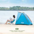 Namiot plażowy z podłogą NILS Camp - niebieski NC8030
