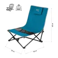 Krzesełko plażowe NILS niebieskie-szare NC3036