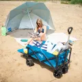 Parasol plażowy XL 220 cm NILS niebieski NC7822