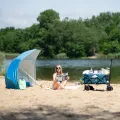 Parasol plażowy XL 220 cm NILS niebieski NC7822