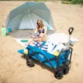 Parasol plażowy XL 220 cm NILS turkusowy NC7822