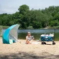Parasol plażowy XL 220 cm NILS turkusowy NC7822