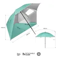 Parasol plażowy XXL 240 cm NILS zielony NC17114