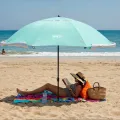 Parasol plażowy XXL 240 cm NILS zielony NC17114