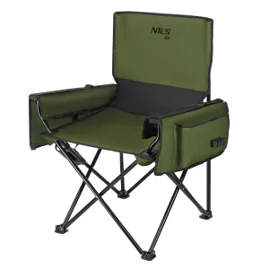 Krzesło turystyczno-wędkarskie NILS Camp - zielone NC3703