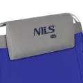 Krzesło turystyczne 2w1 składane NILS Camp - niebiesko-szare NC3502