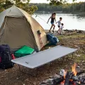Łóżko polowe Ultra Light NILS Camp - szare NC3504