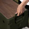Skrzynka kempingowa składana z funkcją stołu 2w1 NILS Camp - zielona NCB4002