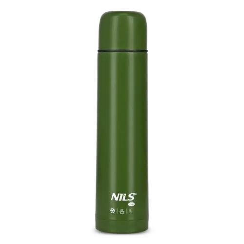 Termos turystyczny 1 litr NILS Camp - zielony NC3804