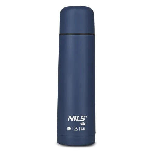 Termos turystyczny 0,5 litra NILS Camp - niebieski NC3803