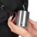 Kubek kempingowy z karabińczykiem (czerwonym) 330 ml NILS Camp - NC17110
