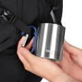 Kubek kempingowy z karabińczykiem (niebieskim) 330 ml NILS Camp - NC17110