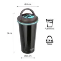 Kubek termiczny czarny 500 ml NILS Camp - NCB18