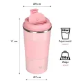Kubek termiczny 510 ml NILS - różowy NCC09