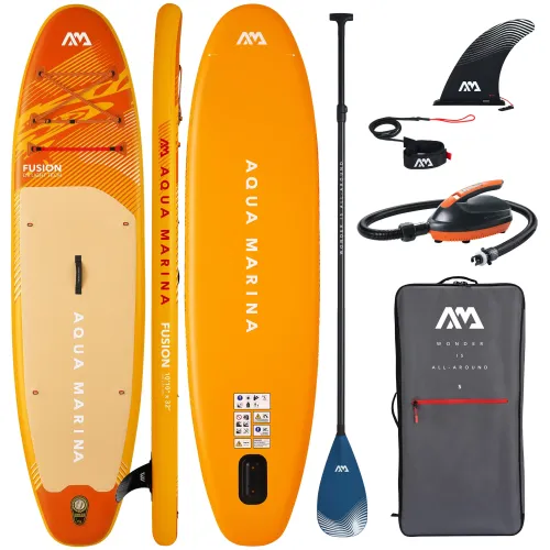 Deska SUP z pompką elektryczną Aqua Marina Fusion 10'10" CARBON 2026