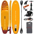 Deska SUP Aqua Marina Fusion 10'10" BT-23FUP z wiosłem i siedziskiem kajakowym,  pompką elektryczną AM EP-T16 i bojką na wiosło