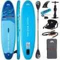 Deska SUP Aqua Marina Vapor 10'4" z wiosłem i siedziskiem kajakowym, pompką elektryczną AM EP-T16 i bojką do wiosła