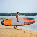 Deska SUP Aqua Marina Atlas 12'0" BT-23ATP z wiosłem i siedziskiem kajakowym, pompką elektryczną AM EP-T16 i bojką na wiosło