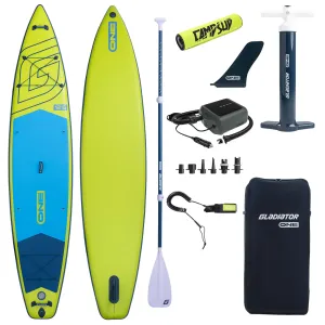 Deska SUP Gladiator ONE 12'6" Lime z pompką elektryczną PBG6 i bojką