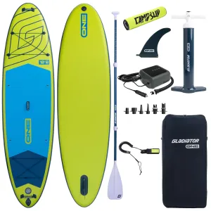 Deska SUP Gladiator ONE 10'8" Lime z pompką elektryczną PBG6 i bojka