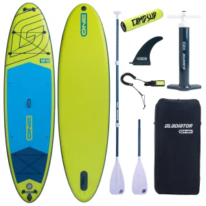 Deska SUP Gladiator ONE 10'8" Lime z wiosłem kajakowym i bojką