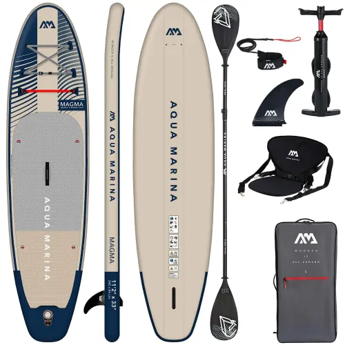 Deska SUP Aqua Marina Magma 11'2" BT-23MAP z wiosłem i siedziskiem kajakowym