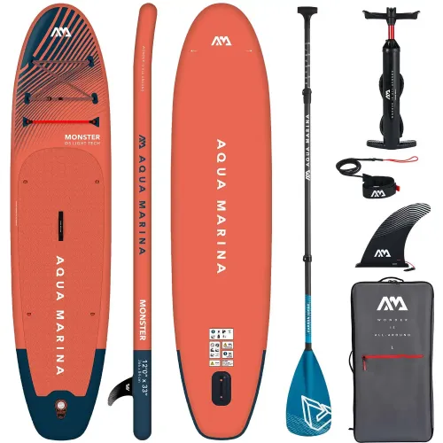 Deska SUP Aqua Marina Monster 12'0" BT-23MOP z wiosłem w włókna węglowego