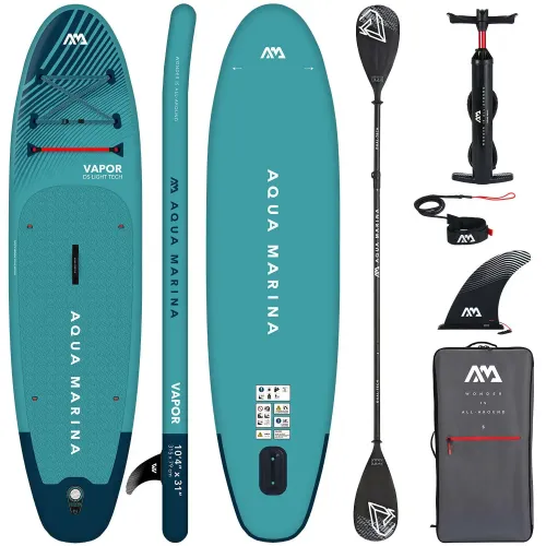 Deska SUP Aqua Marina Vapor 10'4" BT-23VAP z wiosłem kajakowym
